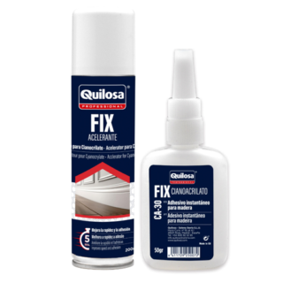 Quilosa: Adhesivo Cianocrilato + Acelerante
